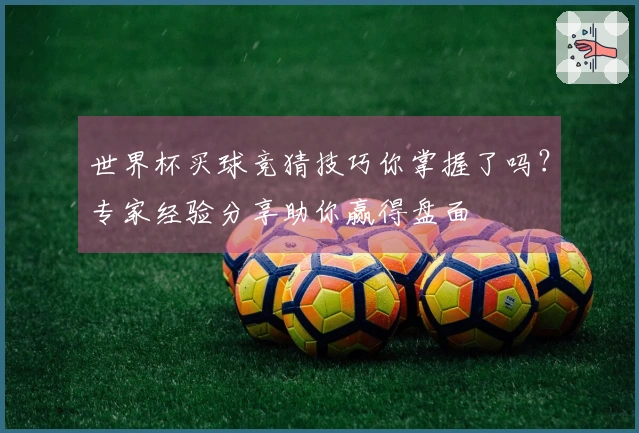 世界杯买球竞猜技巧你掌握了吗？专家经验分享助你赢得盘面
